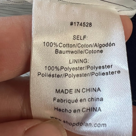 Dolan Denim Varsity Bomber DenimJacket Ruched Sleeve Cotton Vintagecore XS - Picture 8 of 10